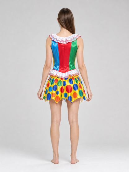 Bright Clown Costume for Parties and Carnivals