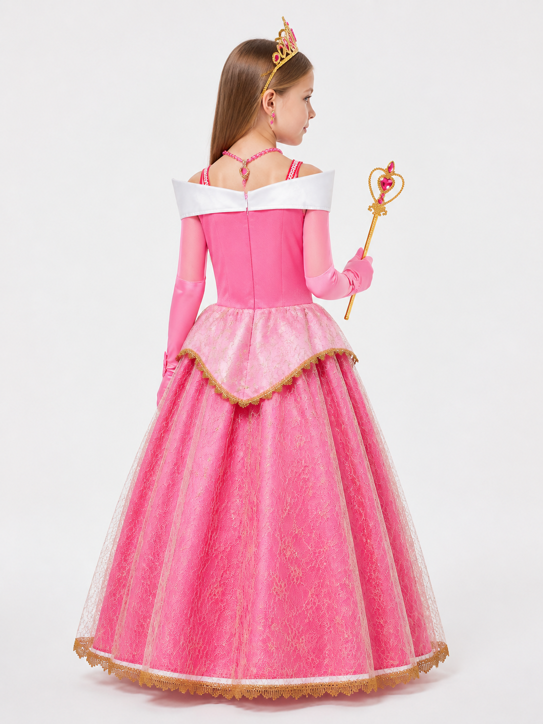 Princess Costume Set for Halloween and Cosplay back view