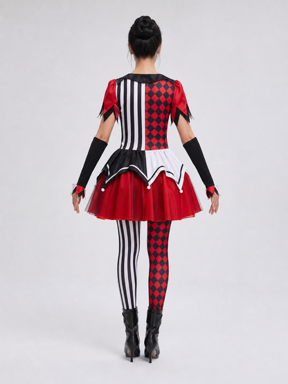 Harlequin Jester Costume for Halloween and the Stage