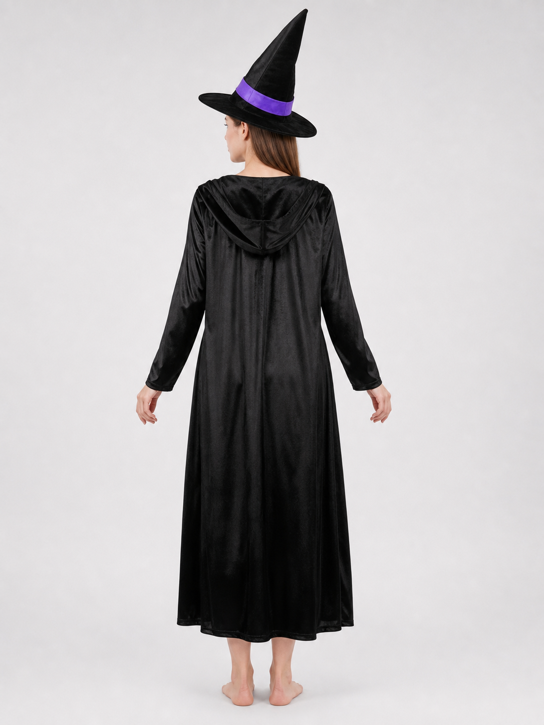 Black Costume Cape with Dress and Hat