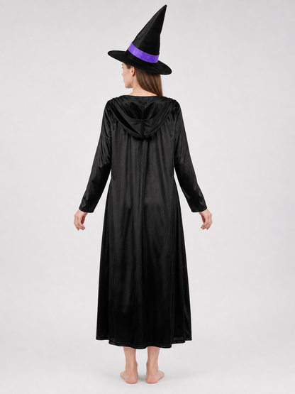 Black Costume Cape with Dress and Hat