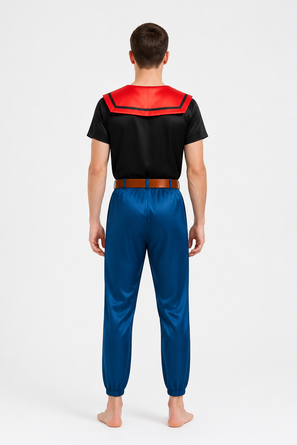 Cosplay Costume with Sailor Collar back view