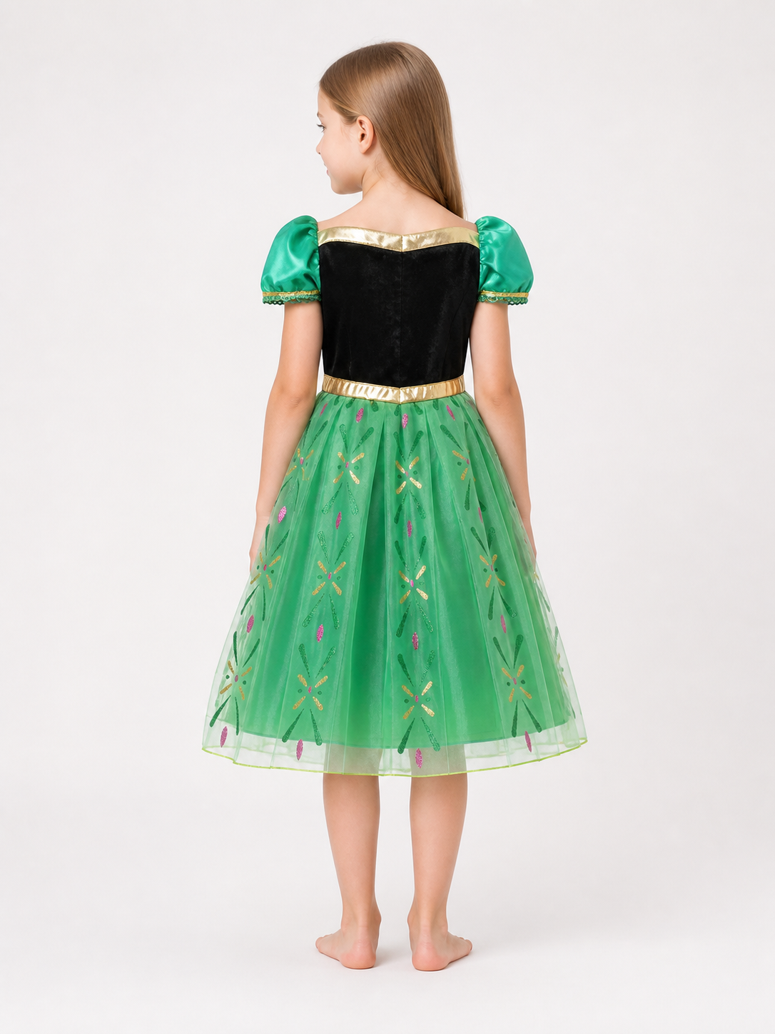 Black and Green Princess Carnival Dress for Cosplay