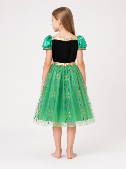 Black and Green Princess Carnival Dress for Cosplay