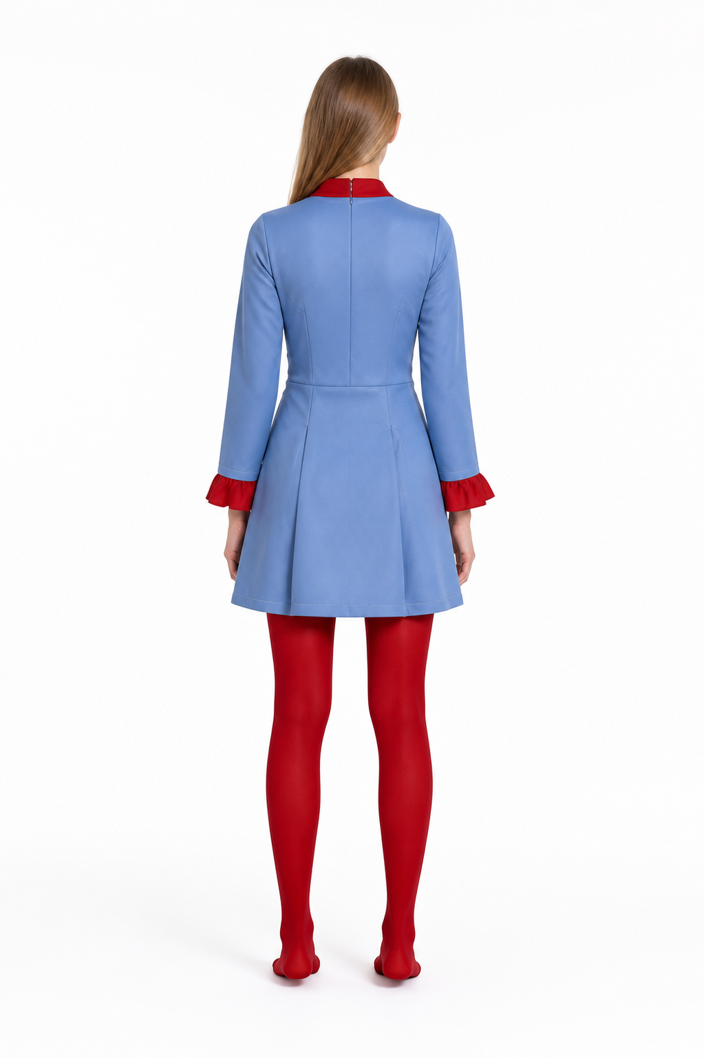 Freddie Mercury Red and Blue Cosplay Costume back view