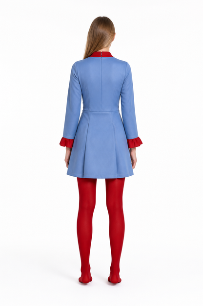 Freddie Mercury Red and Blue Cosplay Costume back view