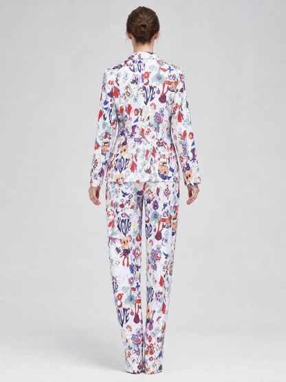 Costume with LOVE print — jacket and pants