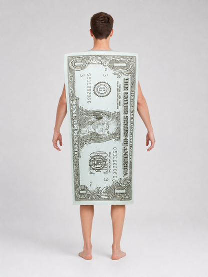 Costume in the Shape of a Large Dollar Bill