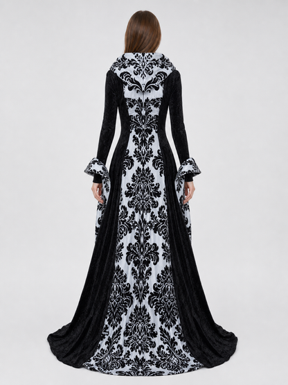 Gothic Victorian-Style Hooded Dress