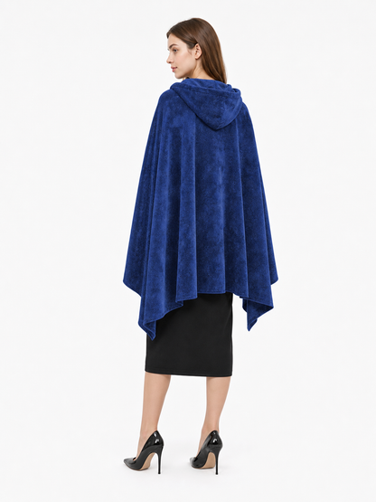 Blue Hooded Carnival Cloak for Cosplay