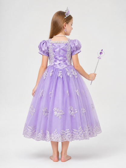 Purple Princess Costume for Halloween back view
