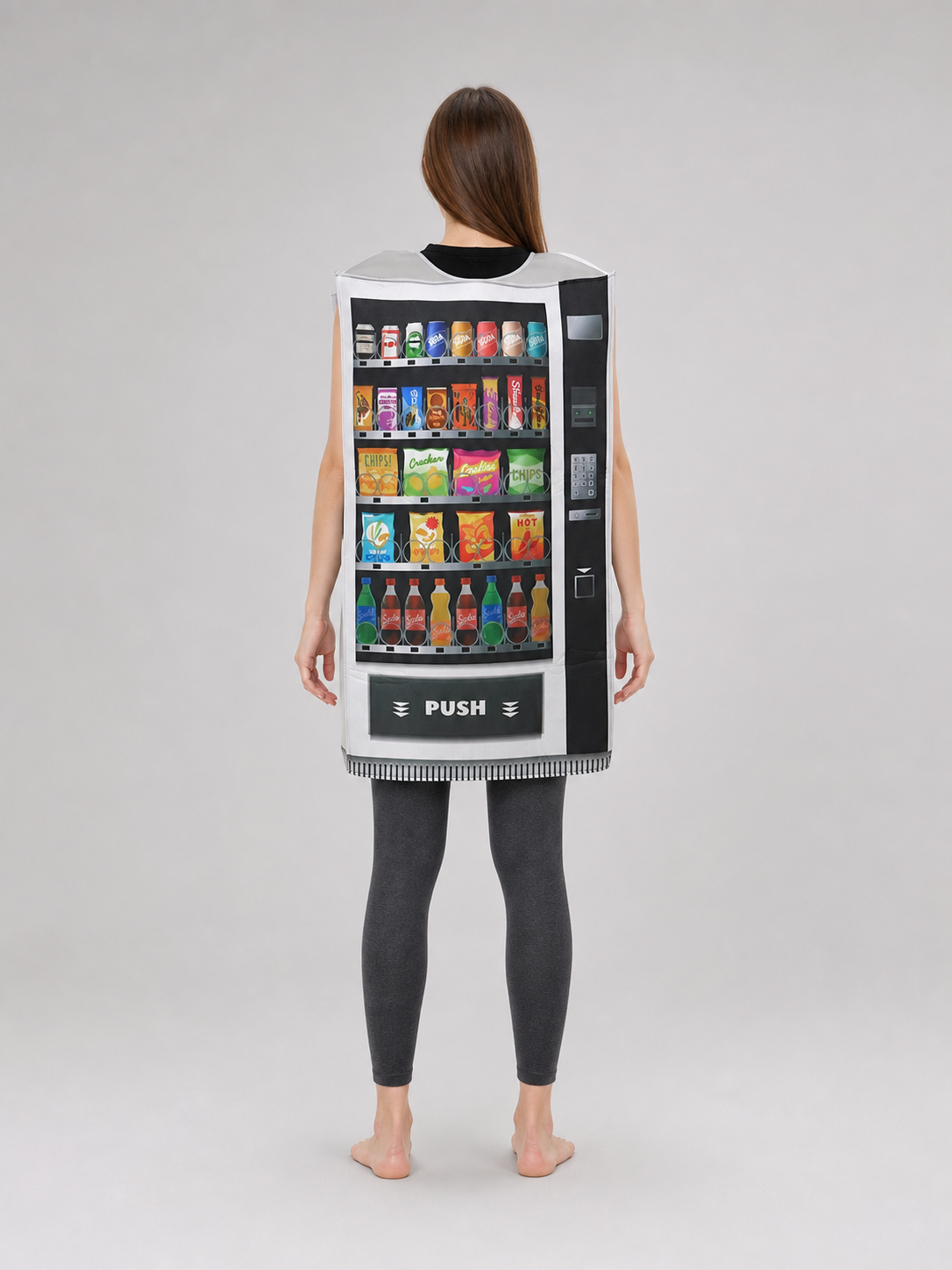 Printed Vending Machine Costume for Halloween and Parties