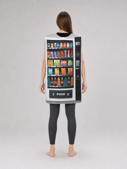 Printed Vending Machine Costume for Halloween and Parties