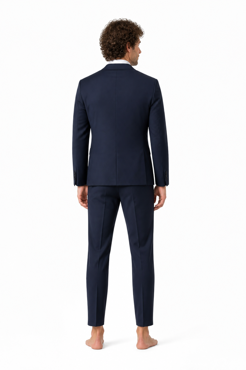 Dark Navy Five-Piece Children's Suit with Bow Tie