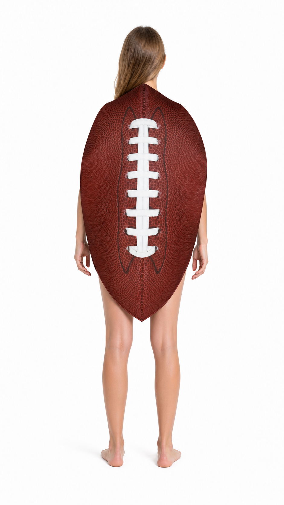 Carnival Soccer Ball Costume with Face Opening back view