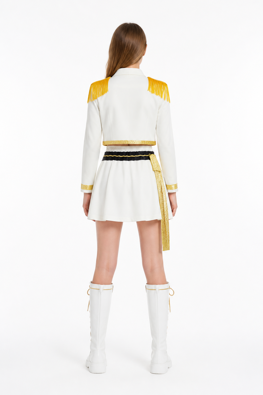 Three-Piece Sequined Stage Costume back view