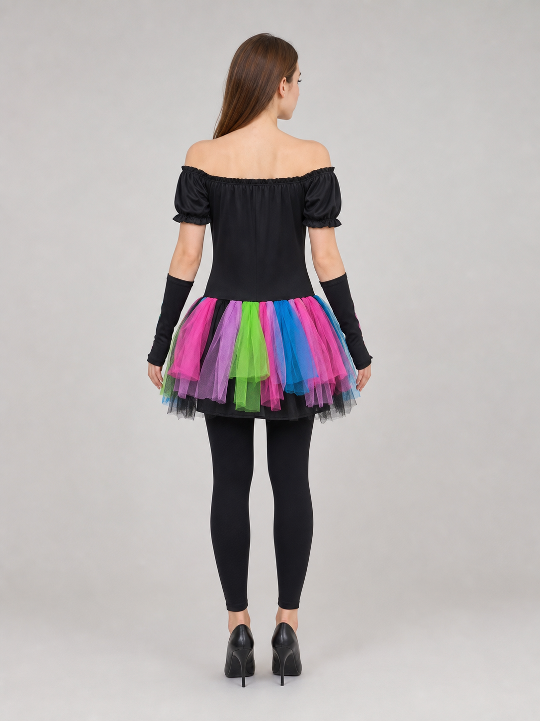Halloween Skeleton Costume with a Tutu Skirt