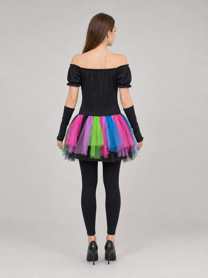 Halloween Skeleton Costume with a Tutu Skirt