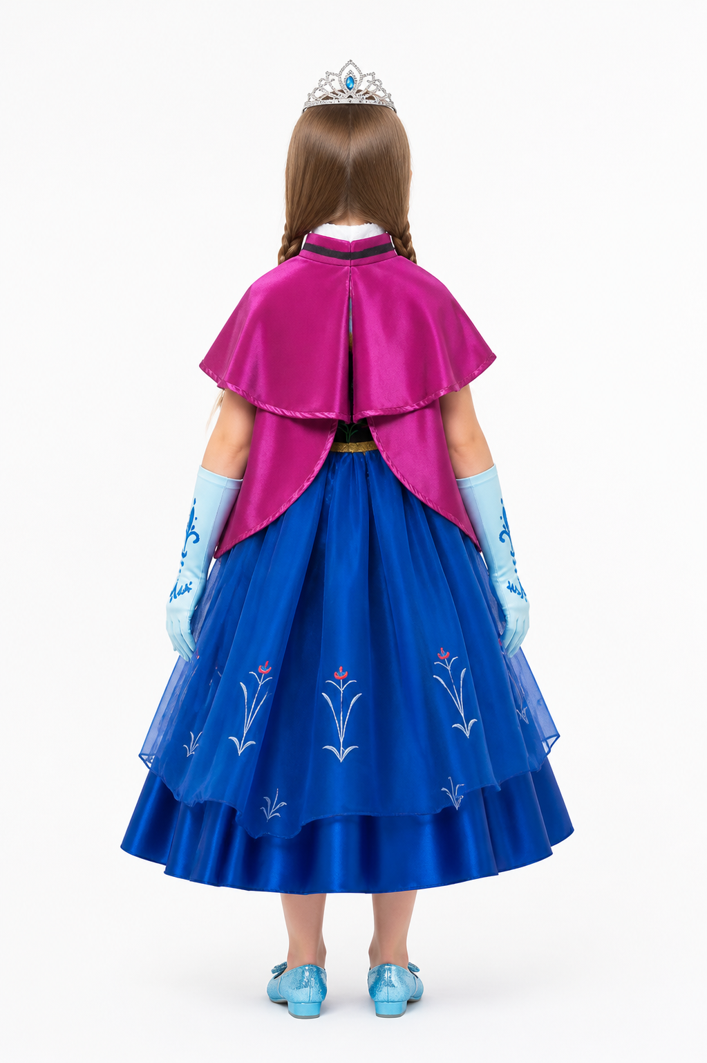 Children's Snow Queen Halloween Costume back view