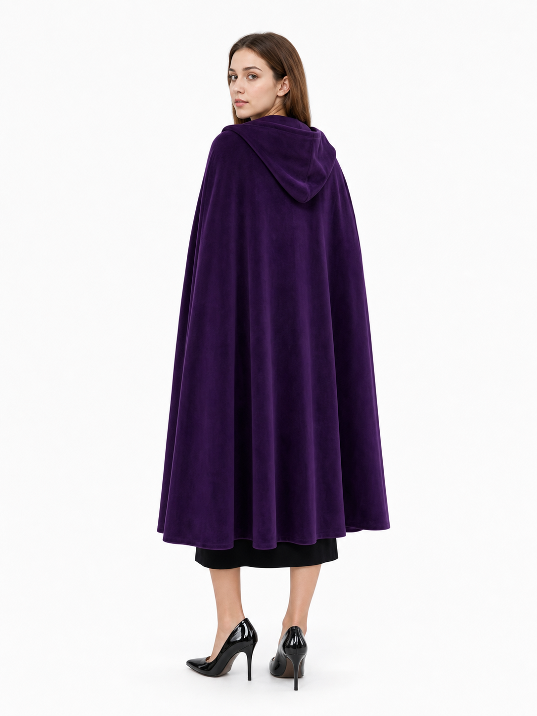 Purple Costume Cloak with Hood