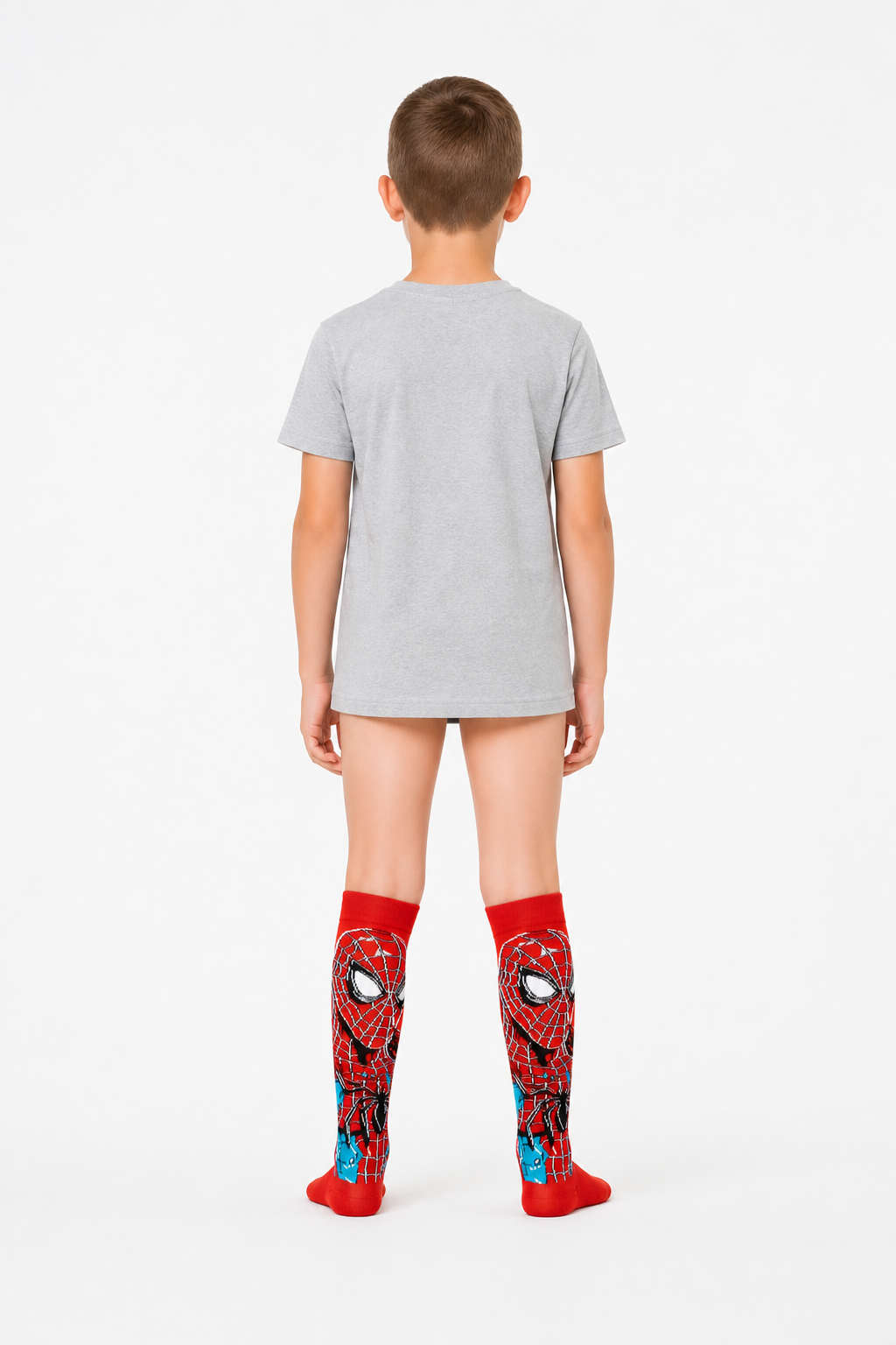 Spider-Man and Web Print Socks back view