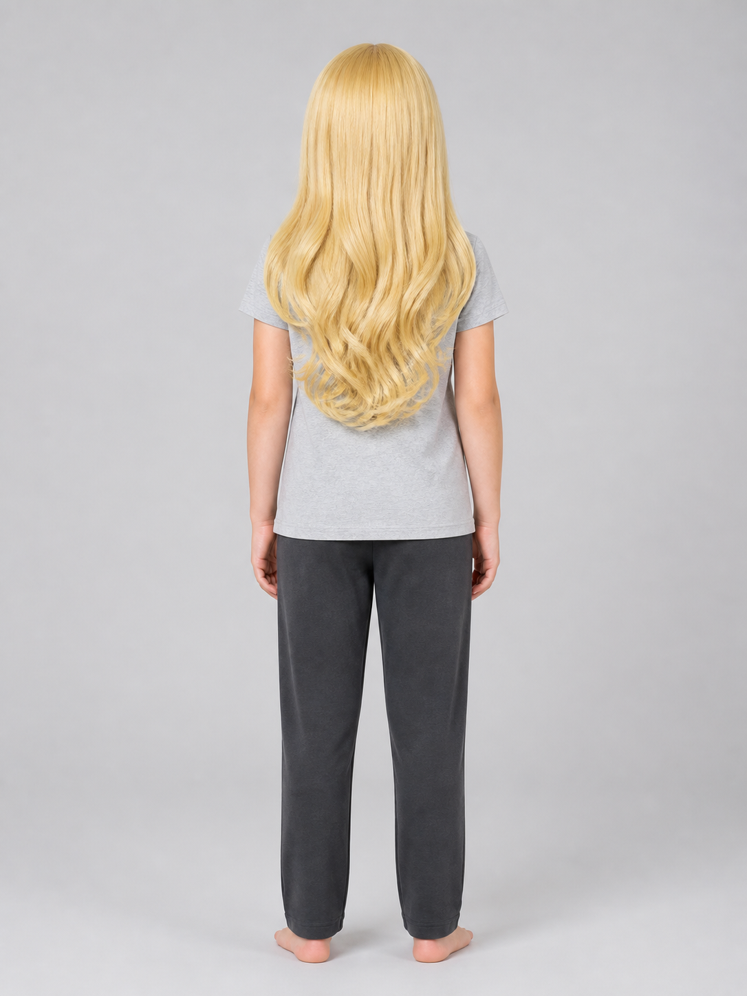 Golden Carnival Wig for Halloween and Cosplay back view