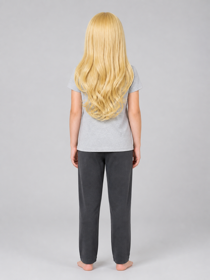 Golden Carnival Wig for Halloween and Cosplay back view