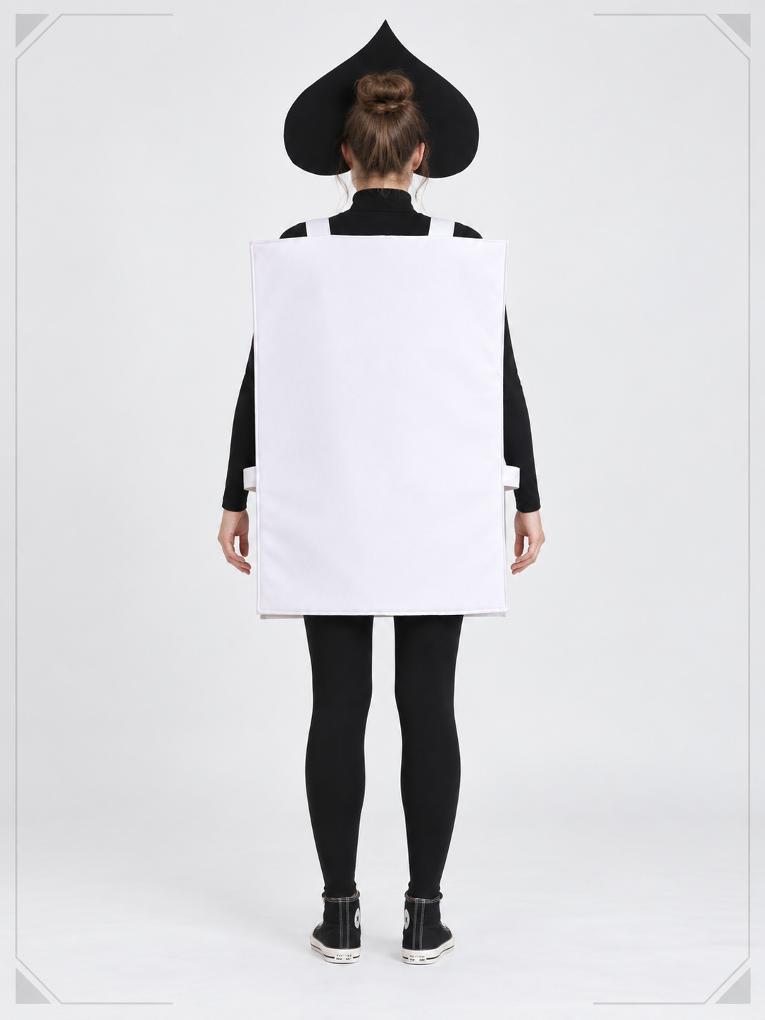 Playing Card Costume with Spade Symbol