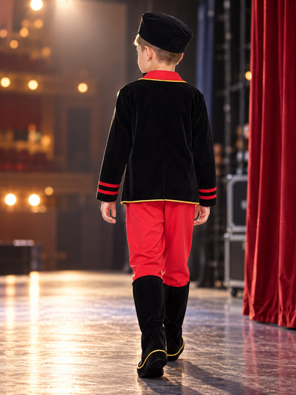 Children's Carnival Costume in Russian Stage Style back view