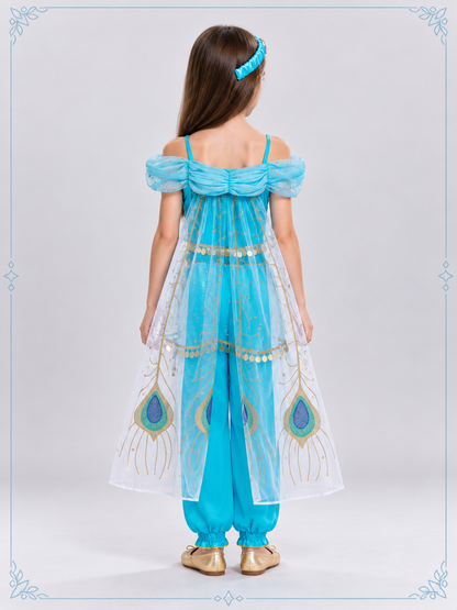Kids' Eastern Princess Costume Turquoise