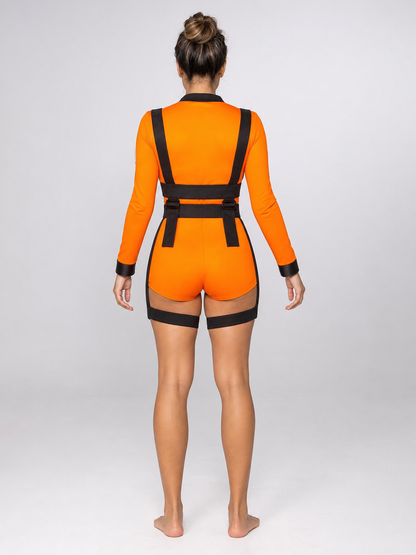 Astronaut Romper with Straps and Patches