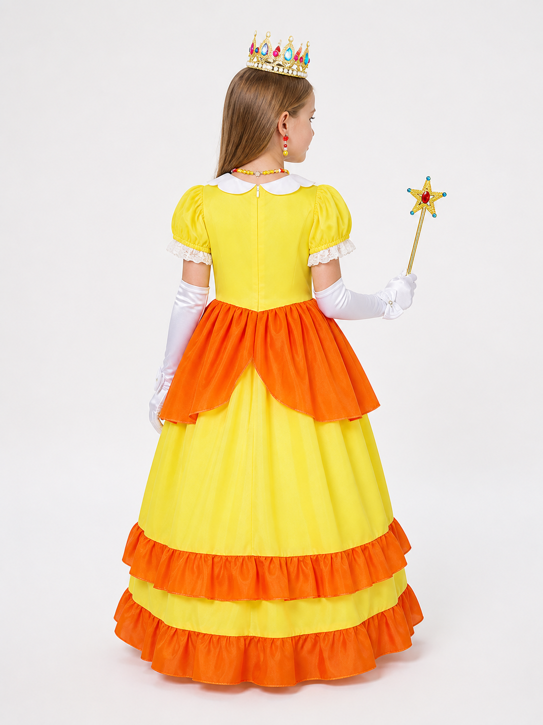 Orange Princess Carnival Costume for Halloween