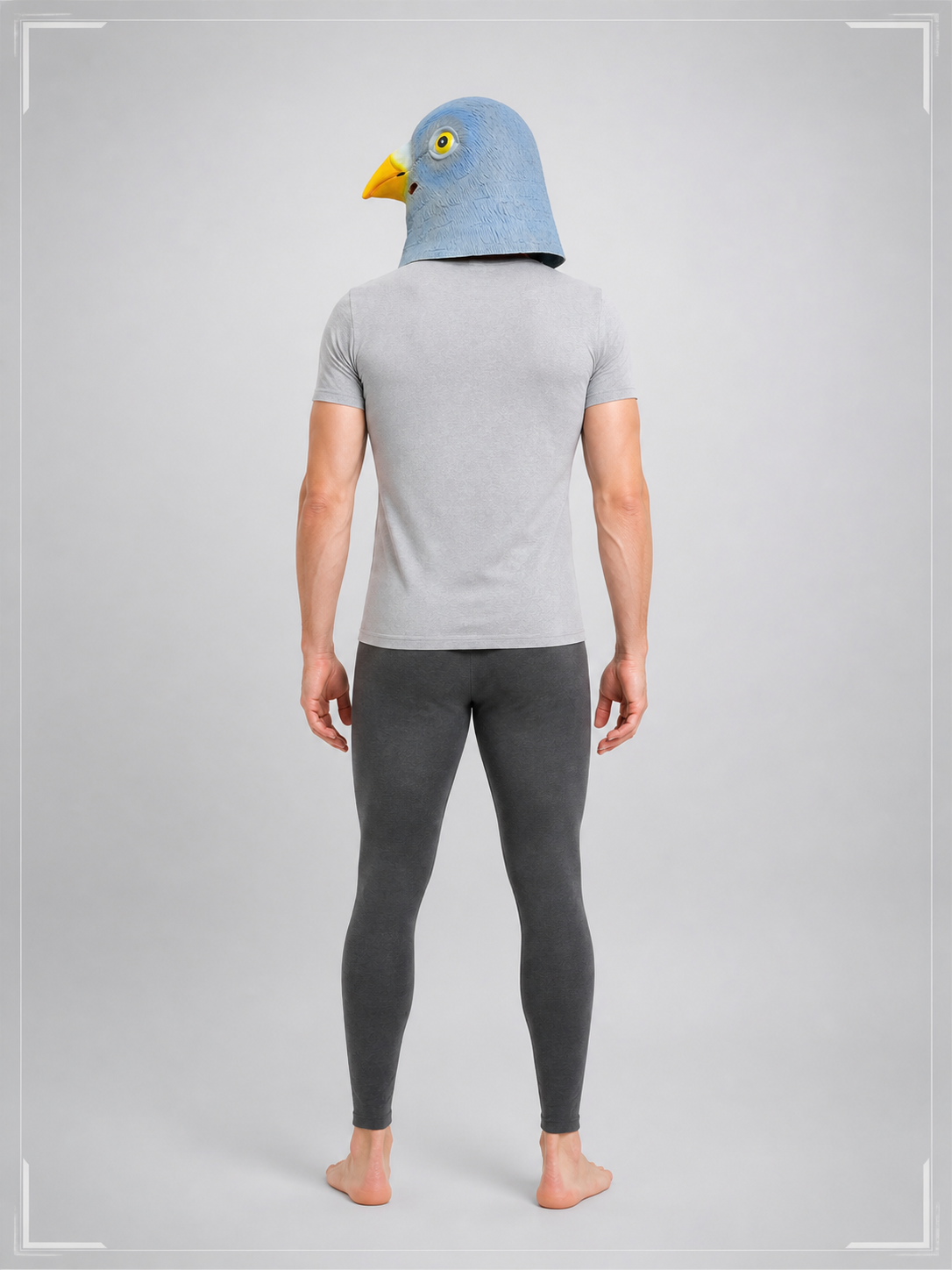 Pigeon Carnival Mask for Halloween and Cosplay back view