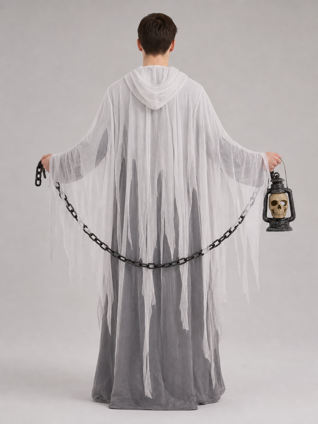 Hooded Ghost Halloween Costume, Cosplay