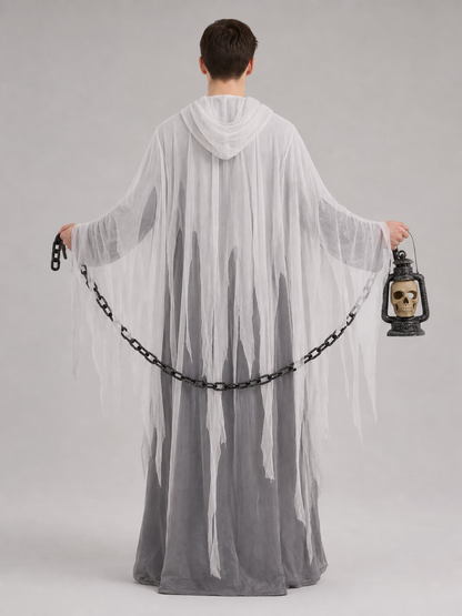 Hooded Ghost Halloween Costume, Cosplay