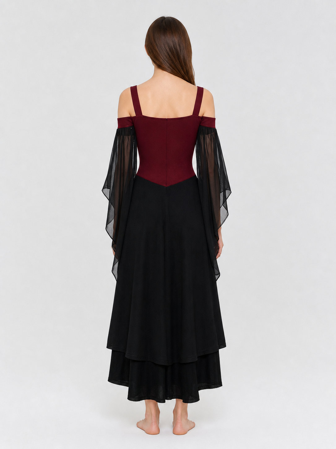 Gothic Lace-Up Strappy Dress