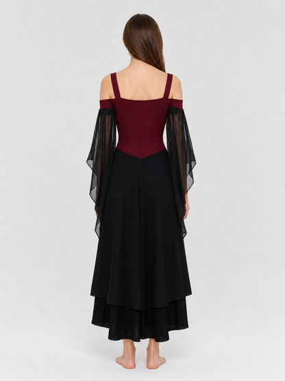 Gothic Lace-Up Strappy Dress