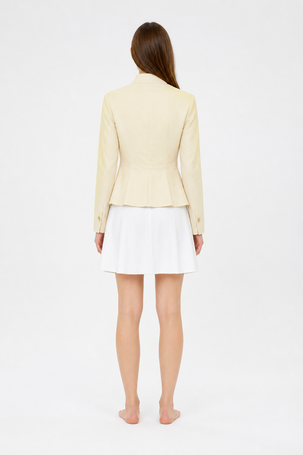3-Piece Cosplay Costume with Collar and Bow back view