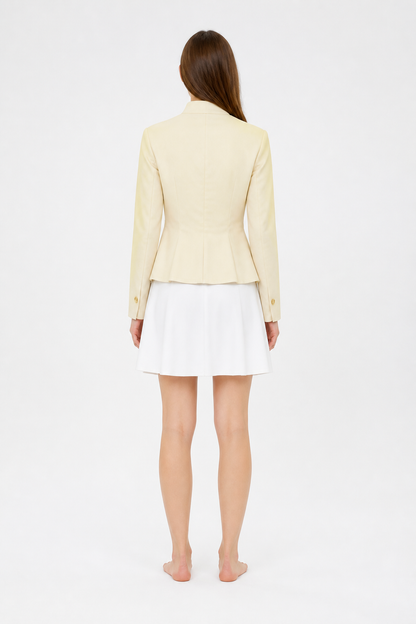 3-Piece Cosplay Costume with Collar and Bow back view