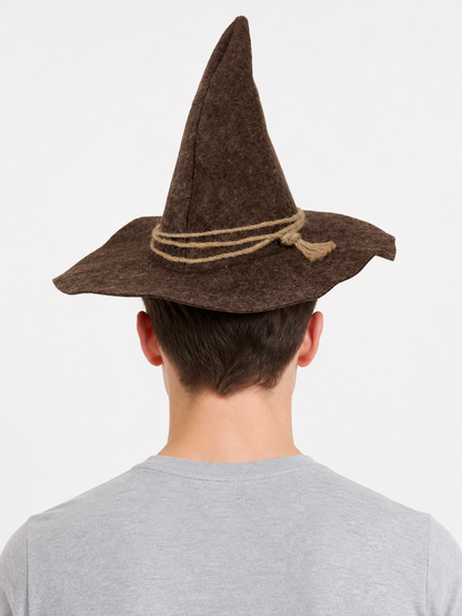 Wide-Brim Scarecrow Carnival Hat