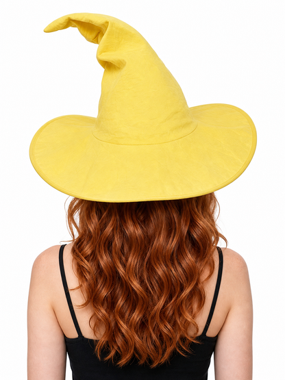 Yellow Witch Costume Hat for Halloween