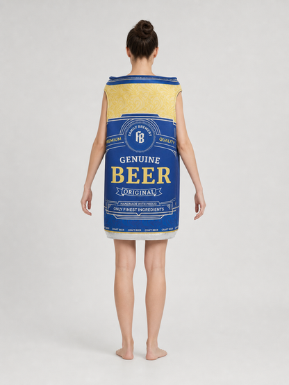 Beer Can Costume for Halloween and Parties back view 2