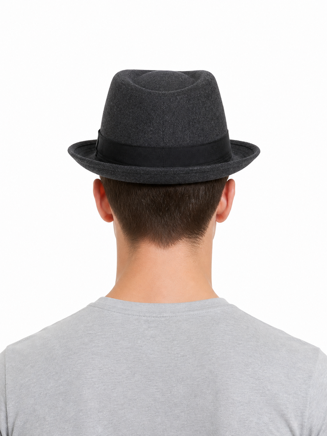 Costume fedora hat with black ribbon