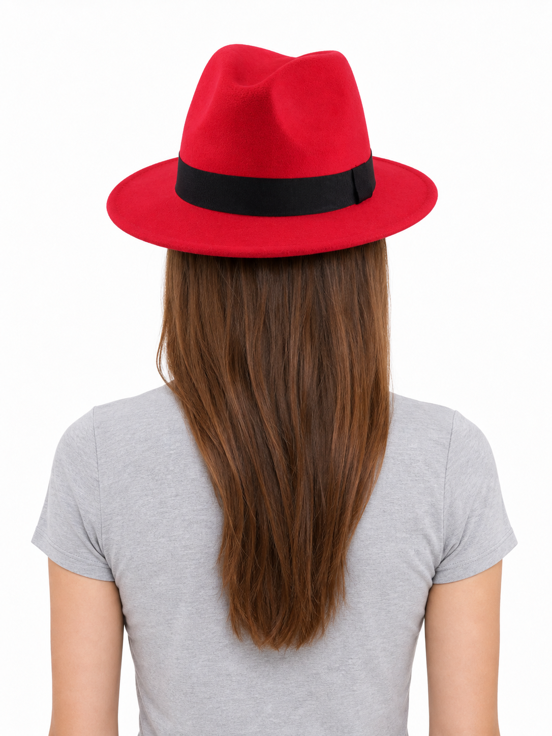Carnival Fedora Hat with Black Ribbon