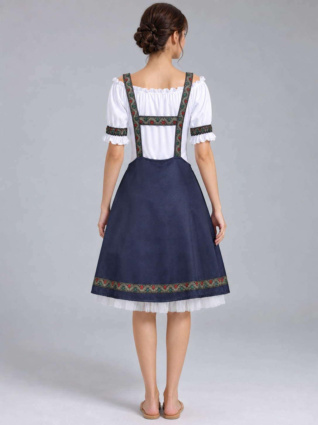 German Beer Festival Costume: Sundress and Blouse back view