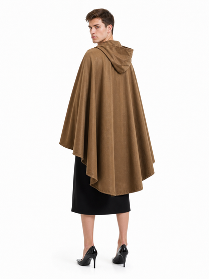 Brown Hooded Costume Cloak