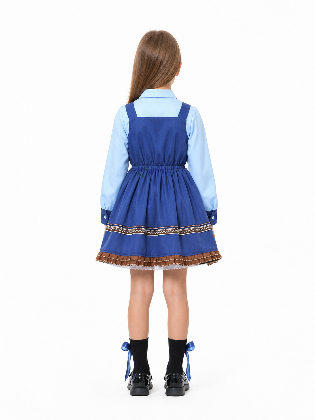 Kids' Judy Costume from Zootopia with Tie and Badge back view