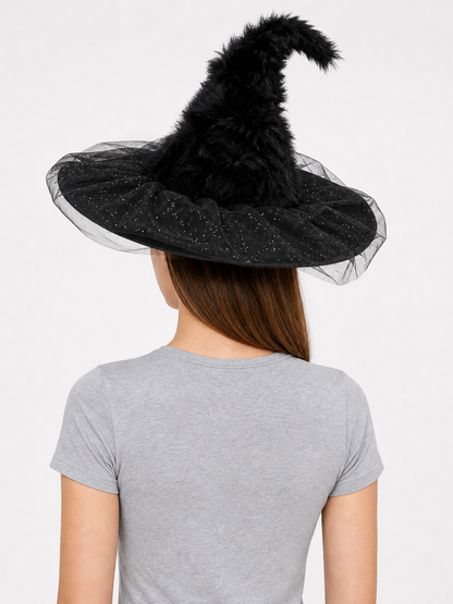 Halloween Witch Hat with Veil
