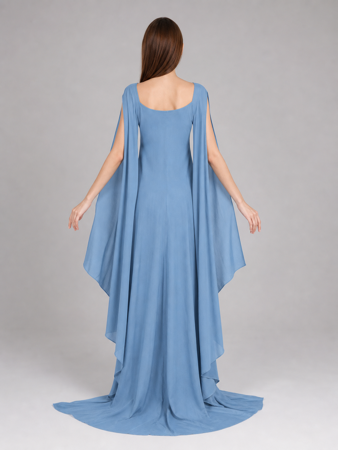 Long Light Blue Dress for Cosplay