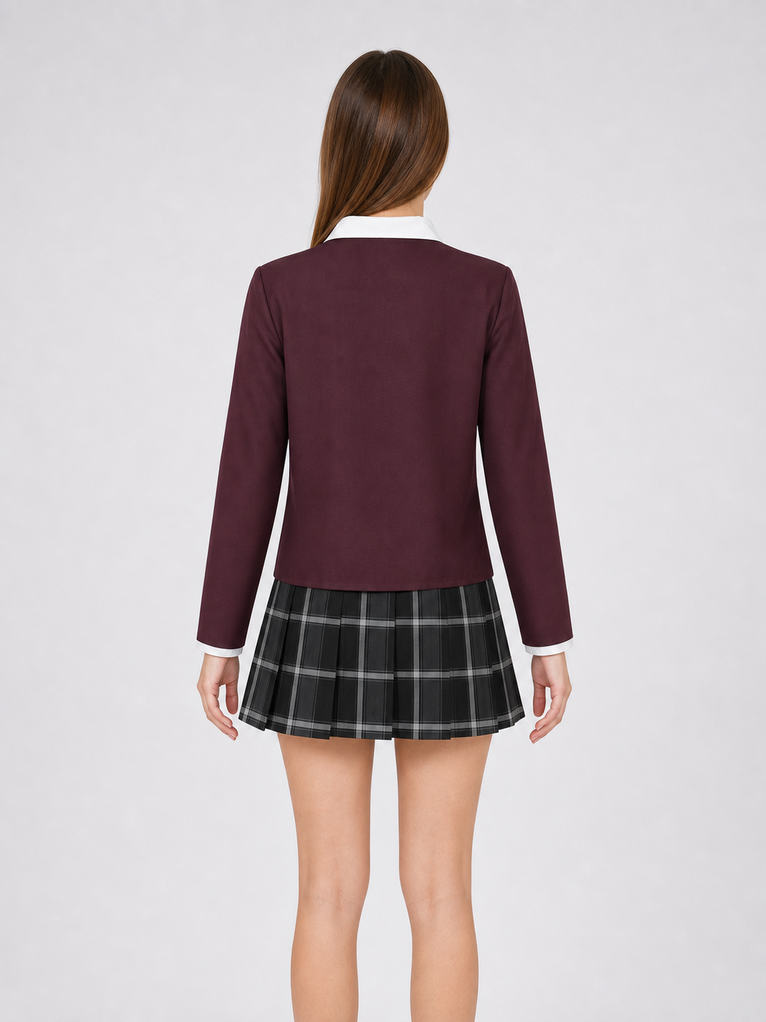 Frank cosplay costume: shirt, cardigan, skirt